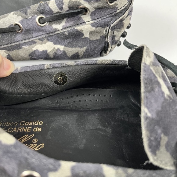 Castellano 1920 Madrid Classic Moccasin w Loop Camo Men's Size 9 - Picture 9 of 9